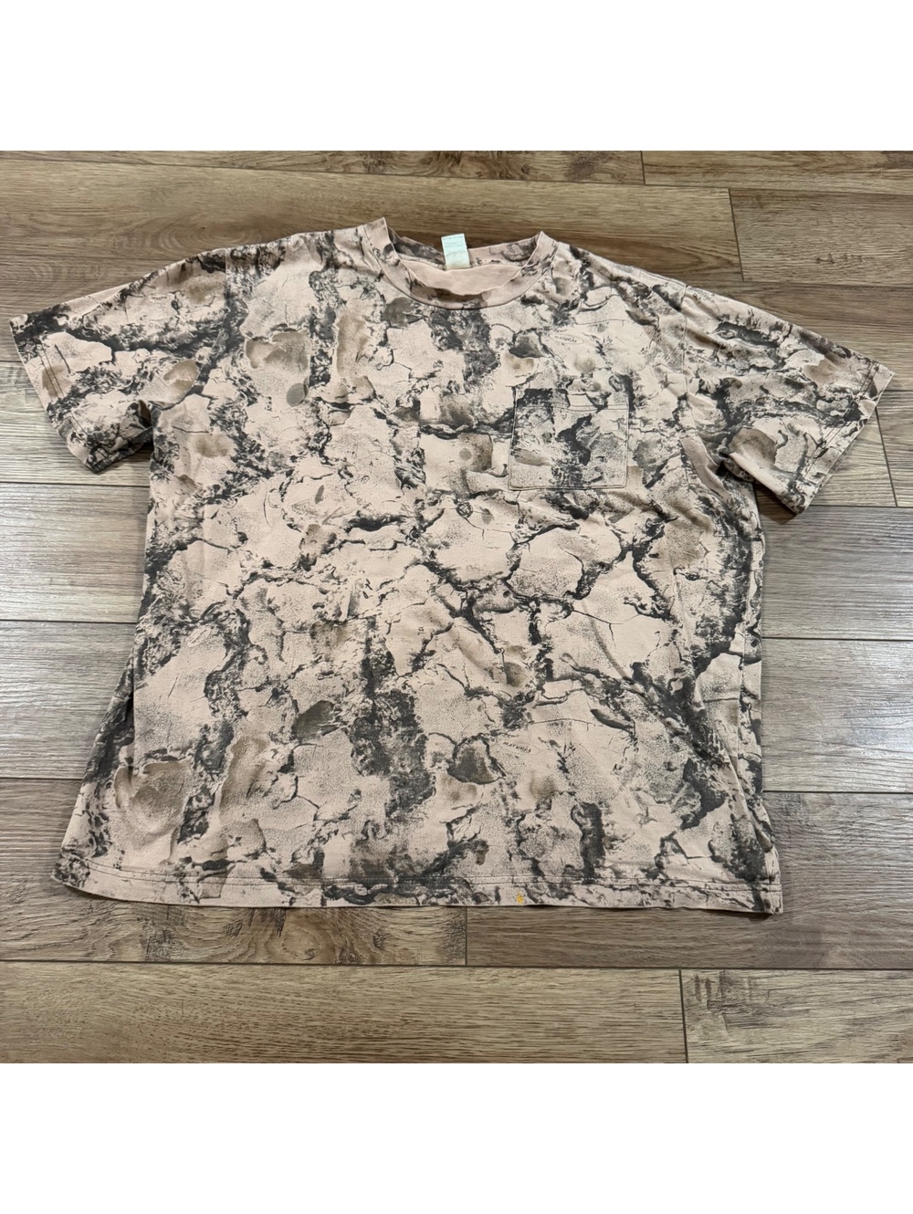 Vtg Y2K Liberty Camo Pocket T Shirt Mens XL Distressed